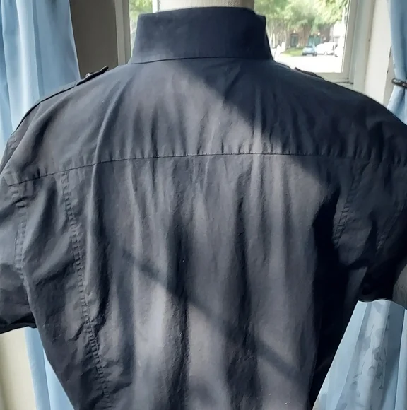 Express Black Fitted Shirt - Picture 3 of 4